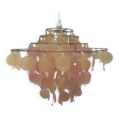 Lustre pampilles nacre