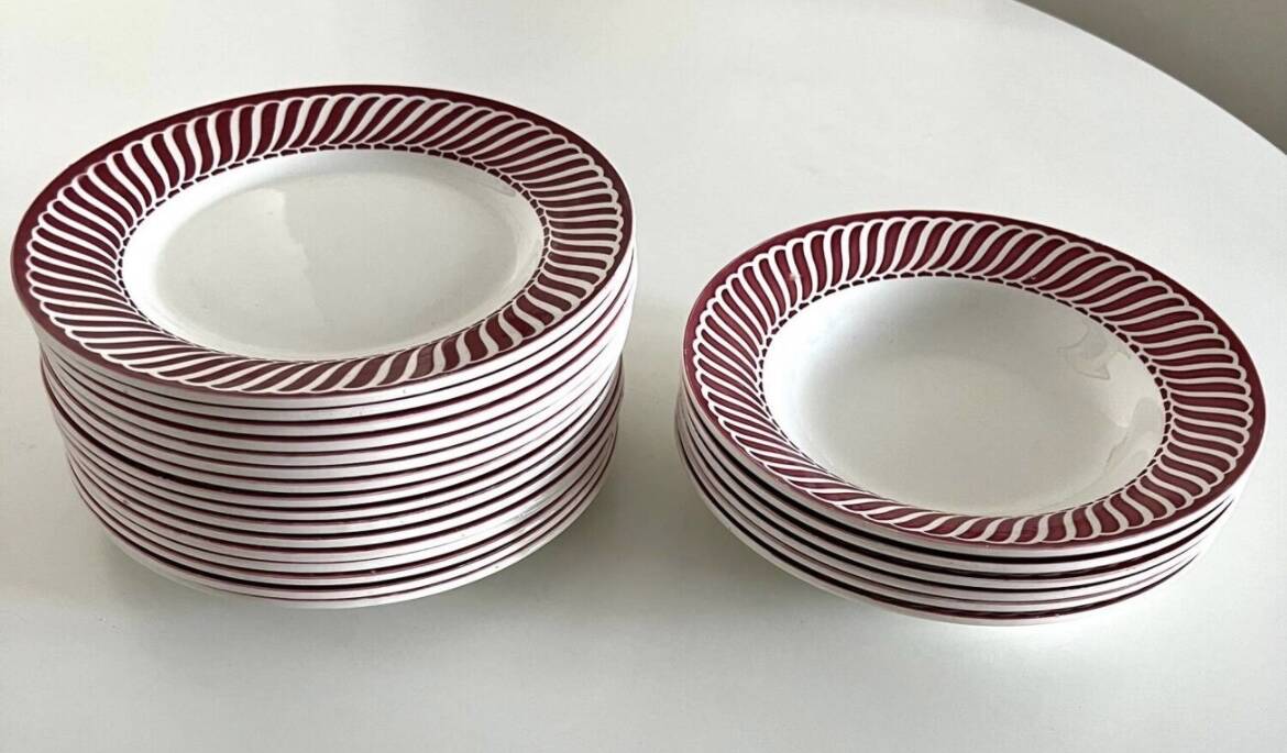 Digoin Sarreguemines plates