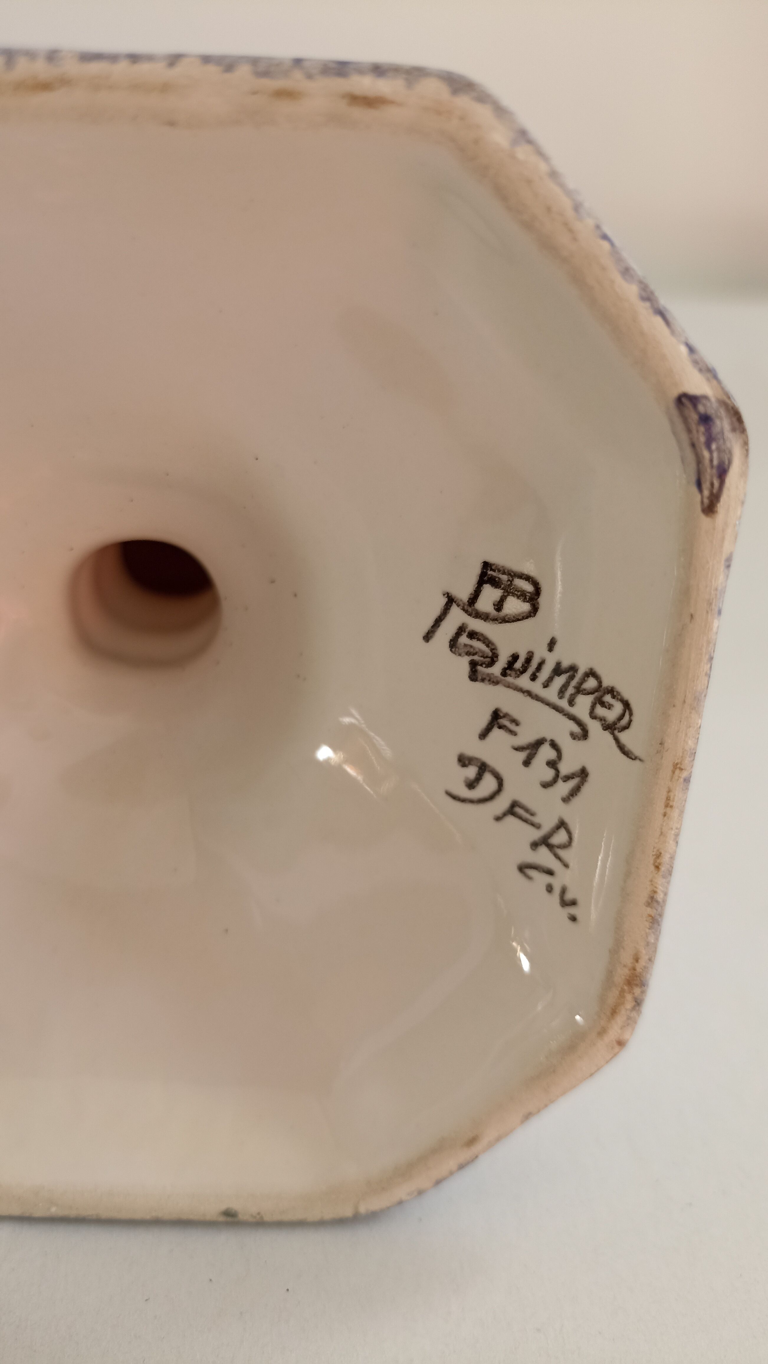 Quimper candle holders