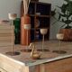 Series of Brass Tulip Candle holders 60s/70s