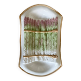 Plat en barbotine forme asperges