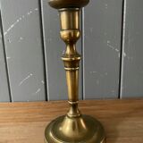 Old brass candle holder