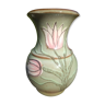 Vase à décor de fleurs 1960 Scheurich