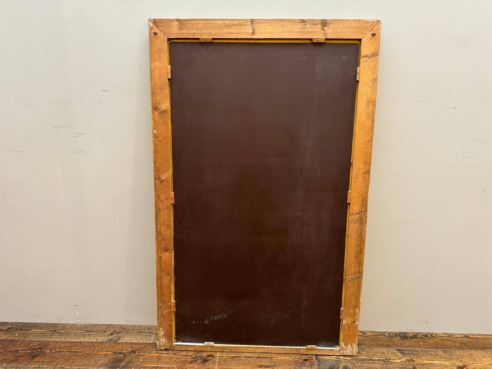 Antique gilded fireplace mirror