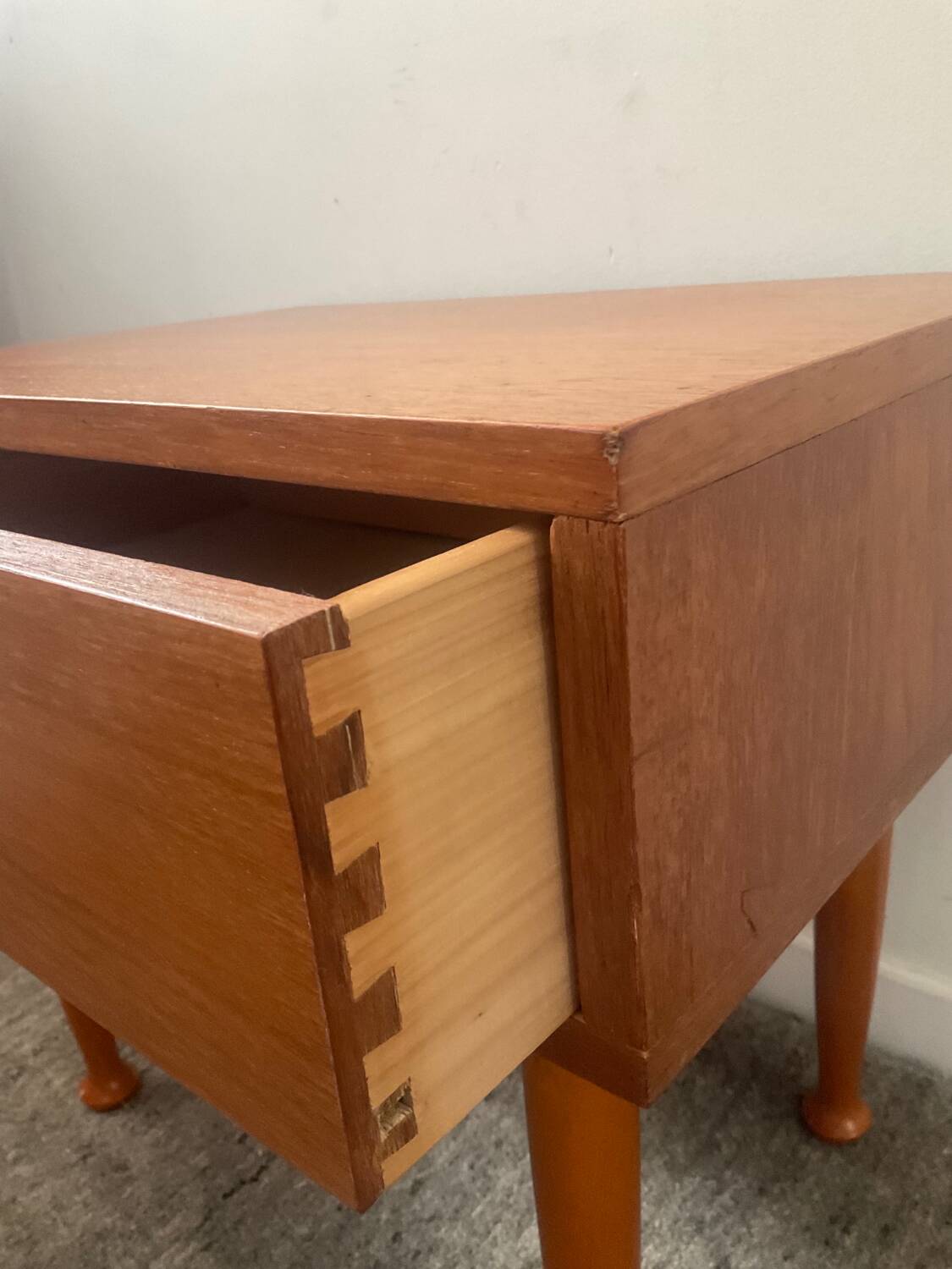 Scandinavian teak bedside table, 1960s
