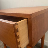 Scandinavian teak bedside table from the 60s