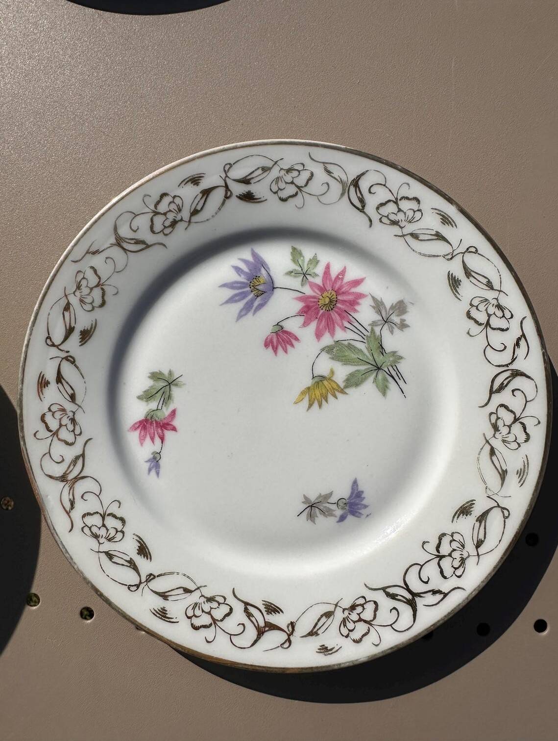 Small Dessert Plates - Limoges Porcelain - Mehun Enamels