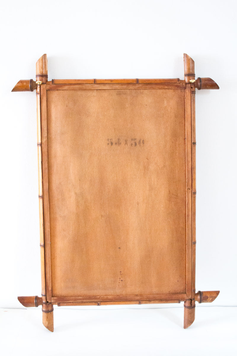 Bamboo mirror 71x52 cm