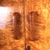 Art deco gentleman’s wardrobe in burr maple c1930