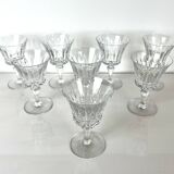 8 baccarat piccadilly model red wine glasses