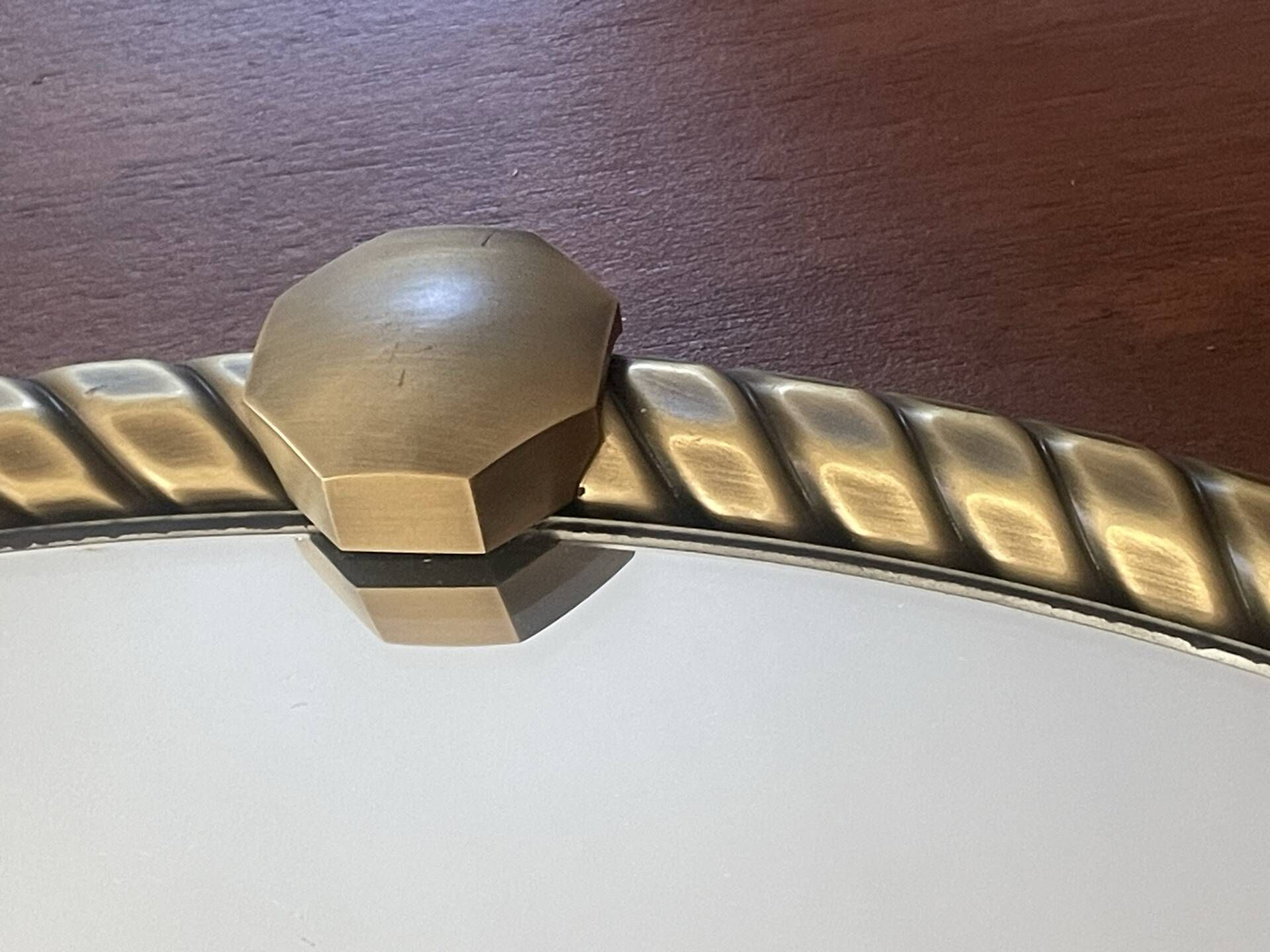Vintage Twisted Brass Mirror ø 5