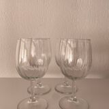 Set of stemmed glasses