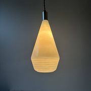 Vintage glass suspension light 1970