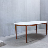 Vintage oval dining table, 1960