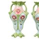 French Art Nouveau Majolica Earthenware Vases ca. 1900