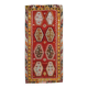 Grand Kilim Designer Vintage, Tapis Anatolien Rouge Fait Main, 149x308 Cm