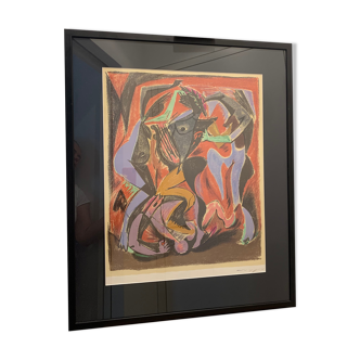 André Masson lithographie couleur 1972