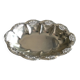 silver metal bread basket