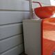 Bathroom furniture and its vintage basin