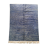 Moroccan Berber carpet Beni Ouarain unbleached and speckled blue 298x203cm