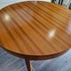 Scandinavian extendable teak round table, 1970s