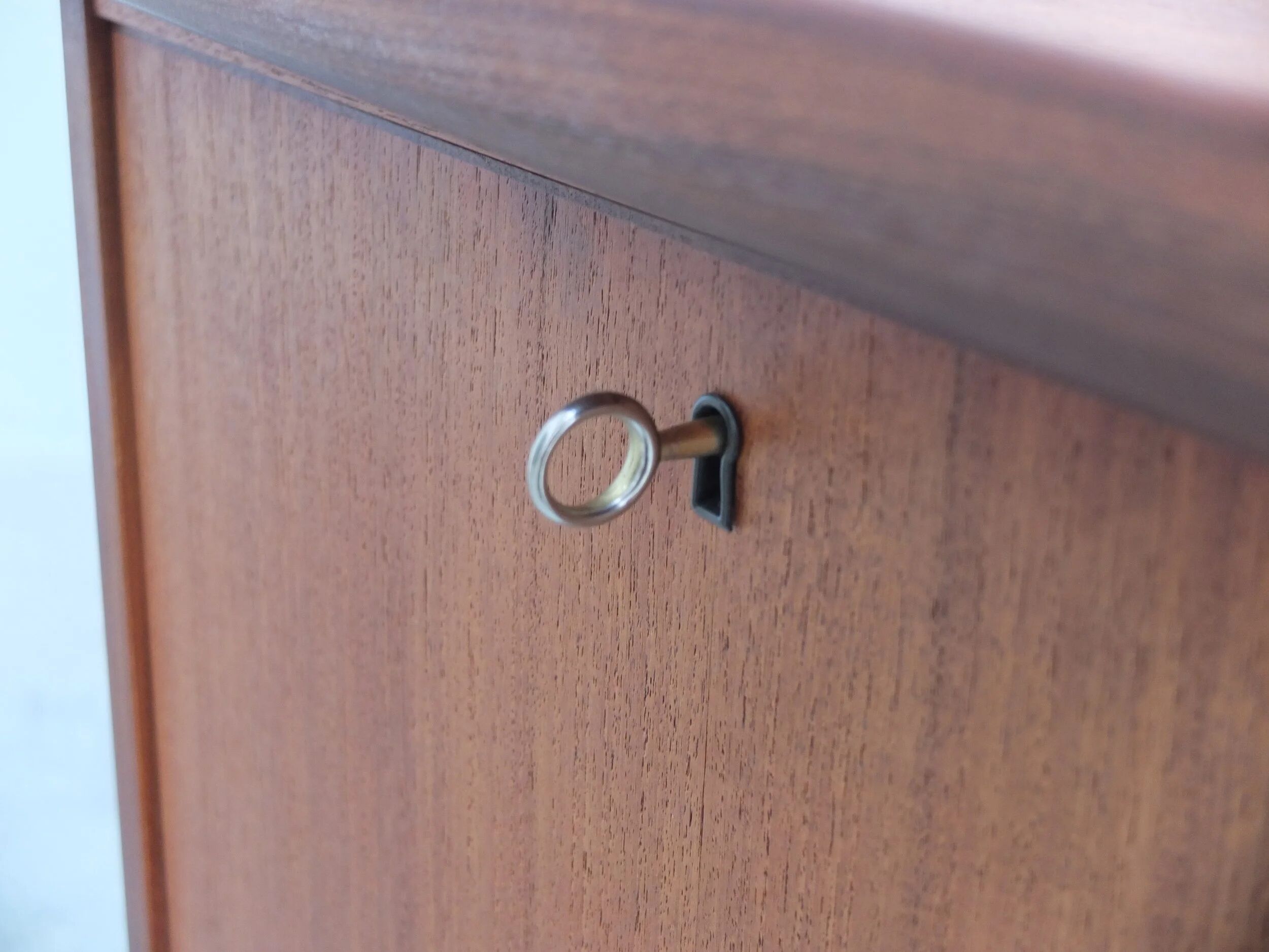 Freestanding 'Boomerang' desk in teak by Peter Løvig Nielsen, 1968