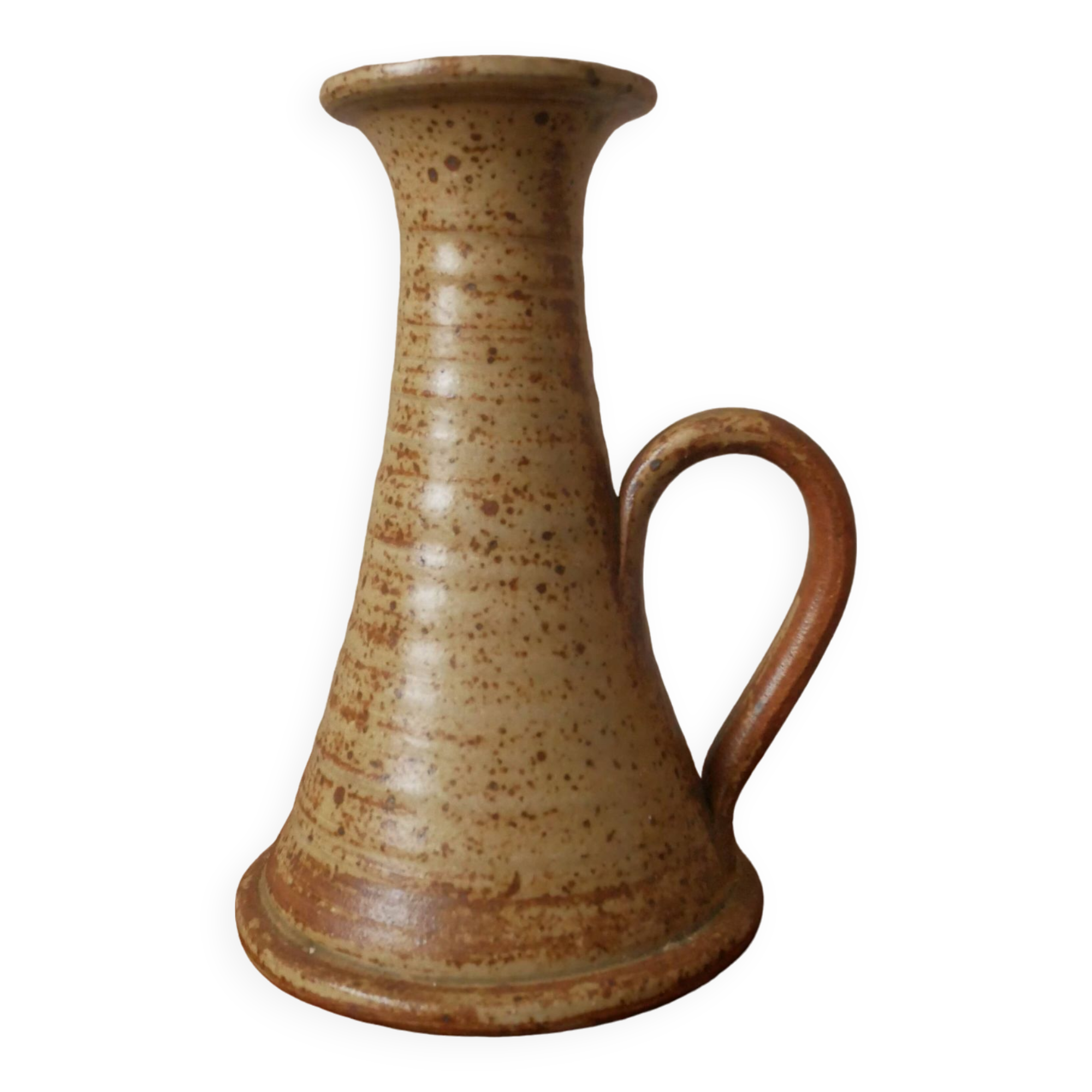 Soliflore vase in ceramic stoneware handmade vintage pottery Scandinavian country style decoration