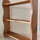 Shelf to stand or hang with 3 vintage wood trays