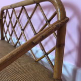 Etagere en rotin vintage