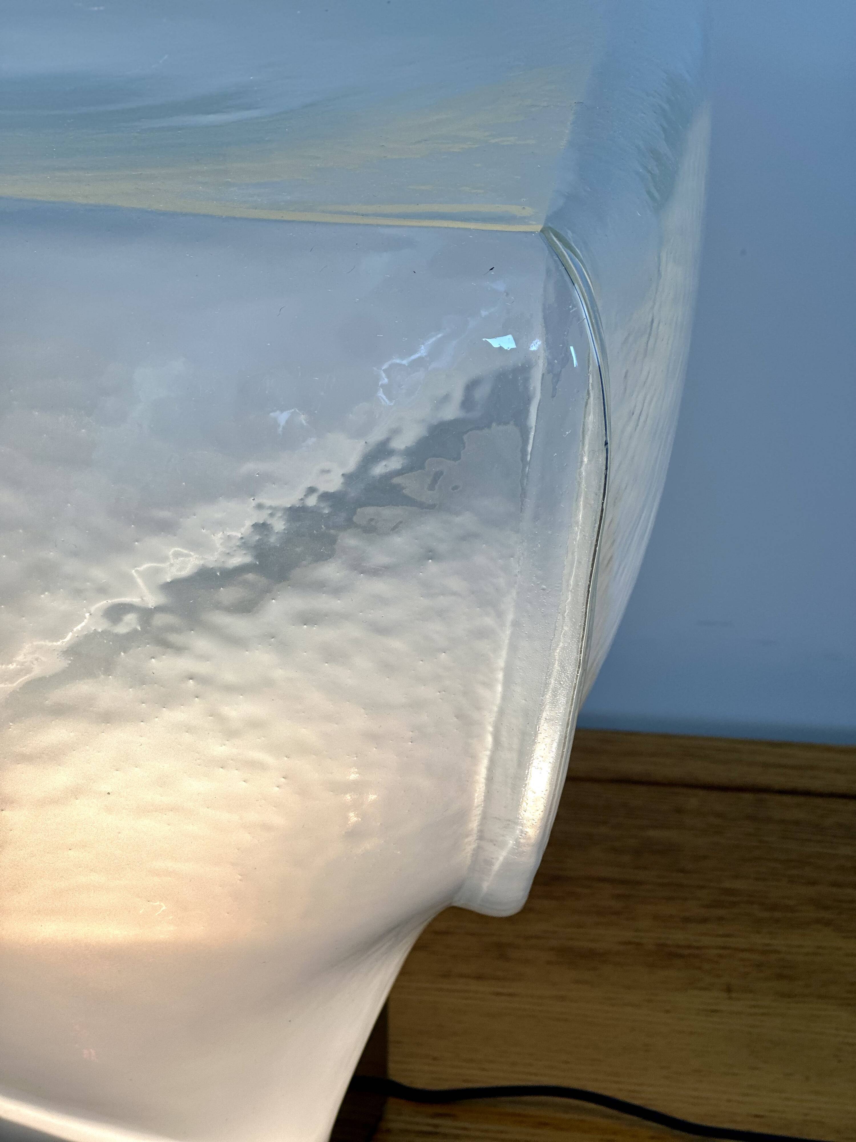 Murano blown glass lamp by Leucos 1970s
