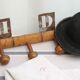 Old wooden coat rack