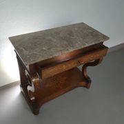 French trumeau / side table 1830s / inlay wood / mirror