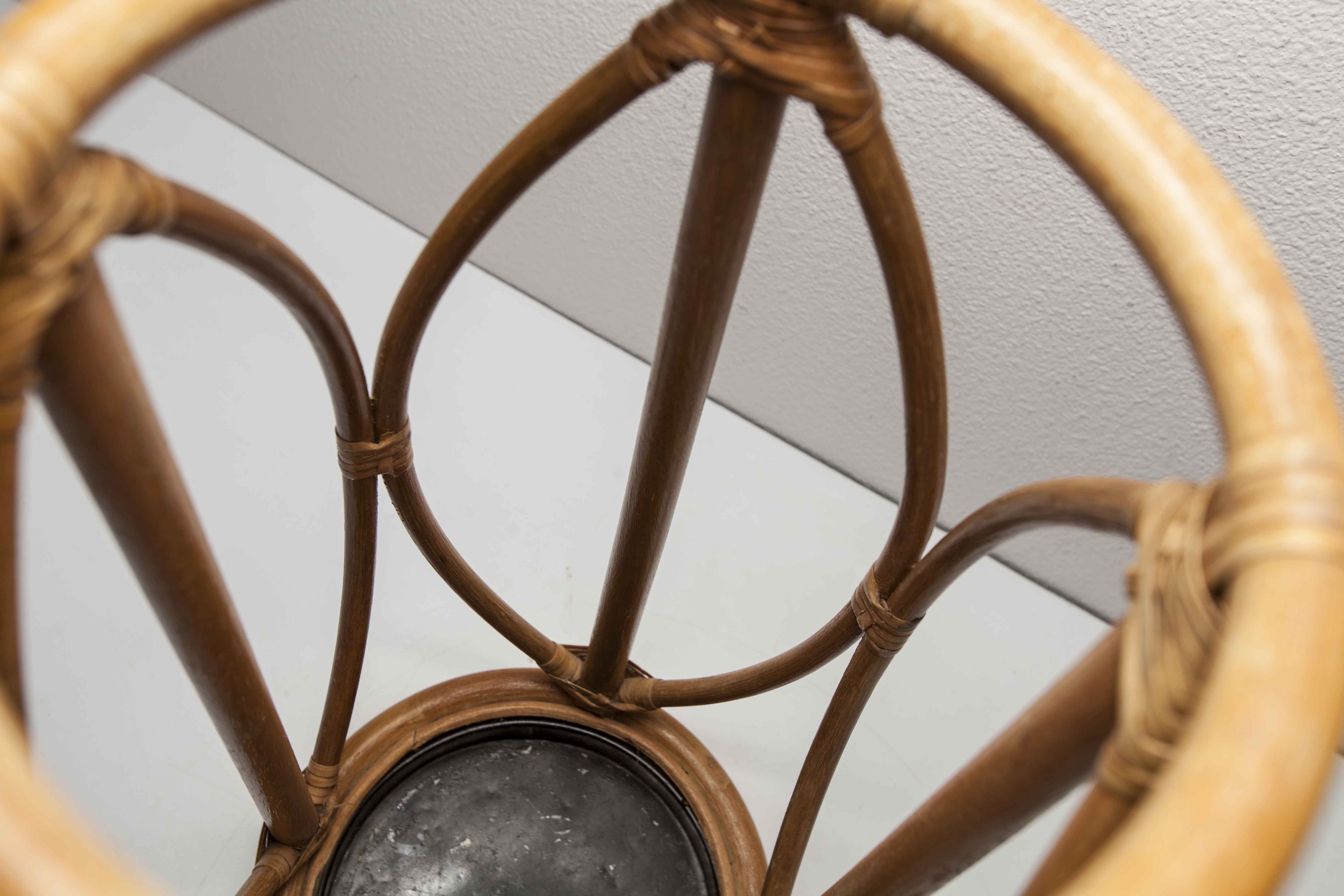 1950 rattan umbrella holder