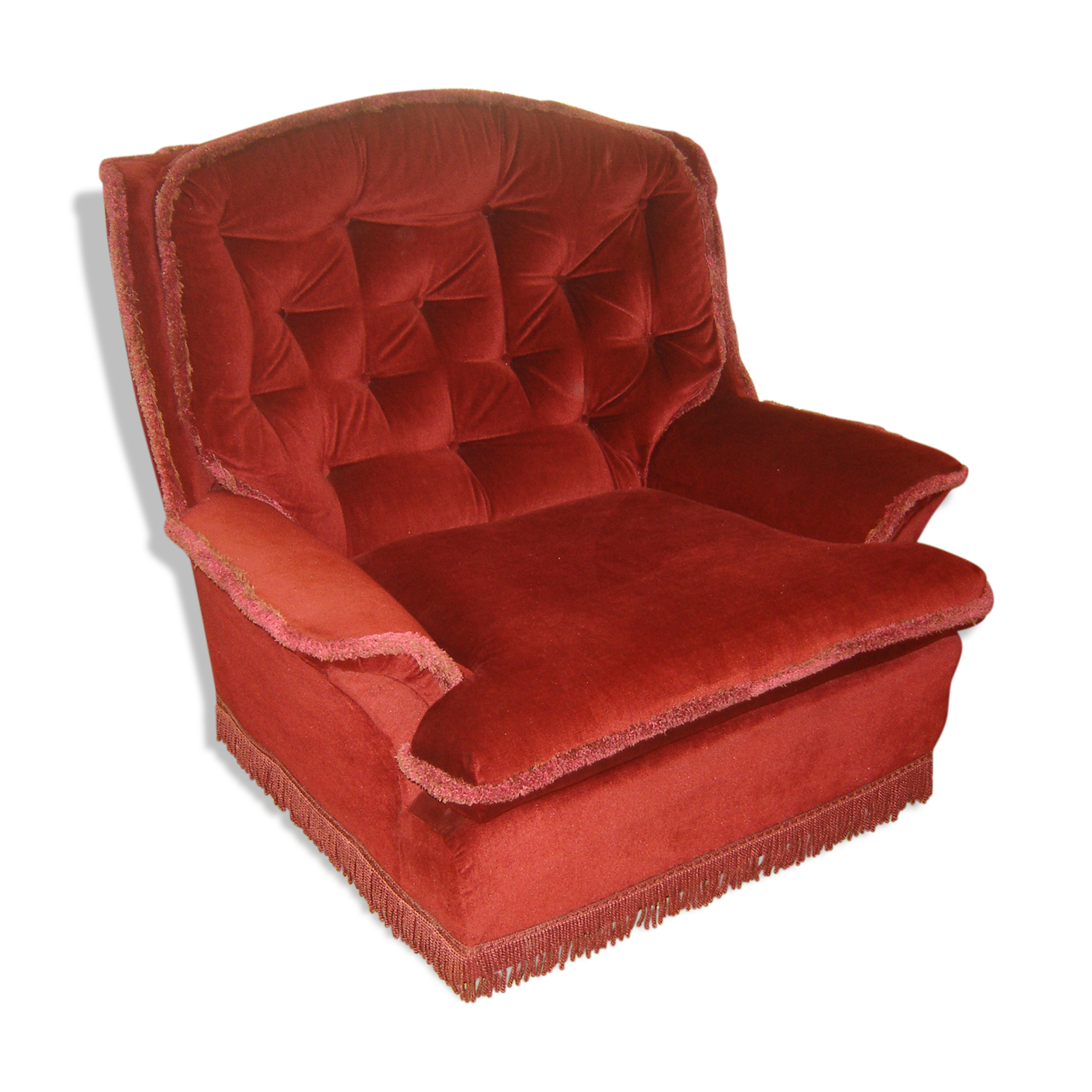 Armchair velvet style Napoleon III