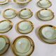 Coffee and tea service comprising 25 pieces in polychrome porcelain. 20th century.