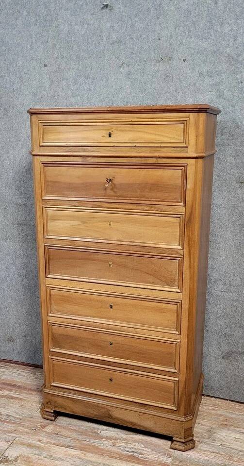 Napoleon III period secretary in a faux walnut chest of drawers