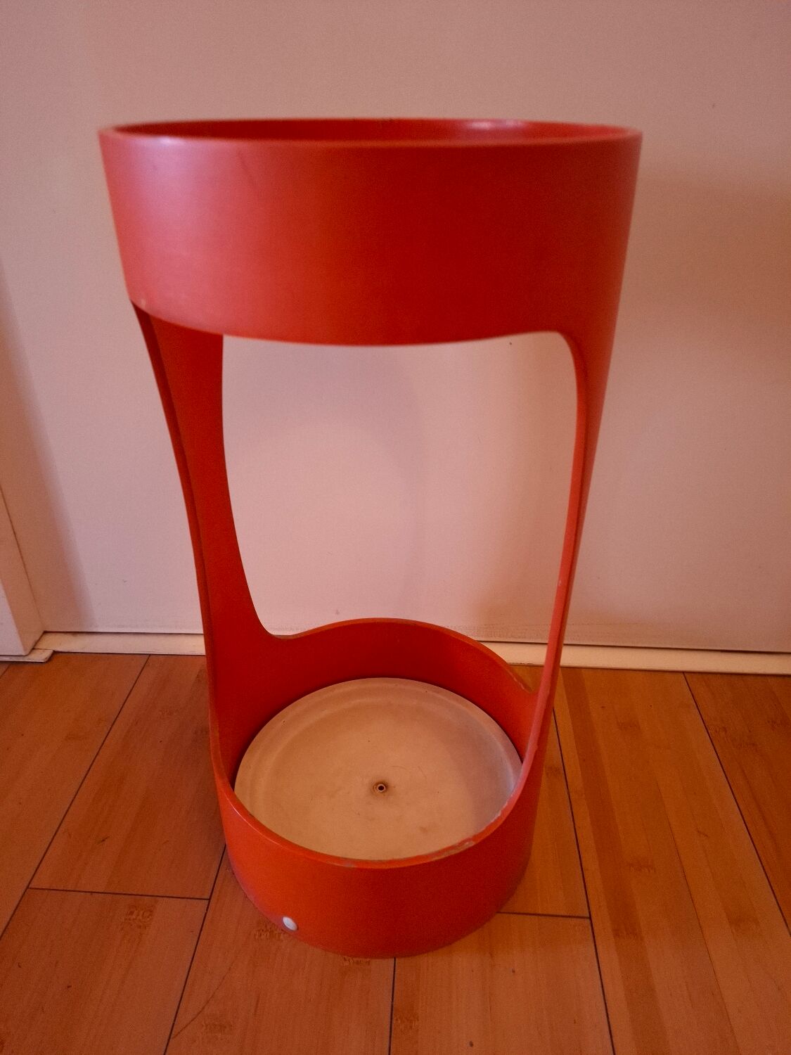 Vintage 70's wooden umbrella stand