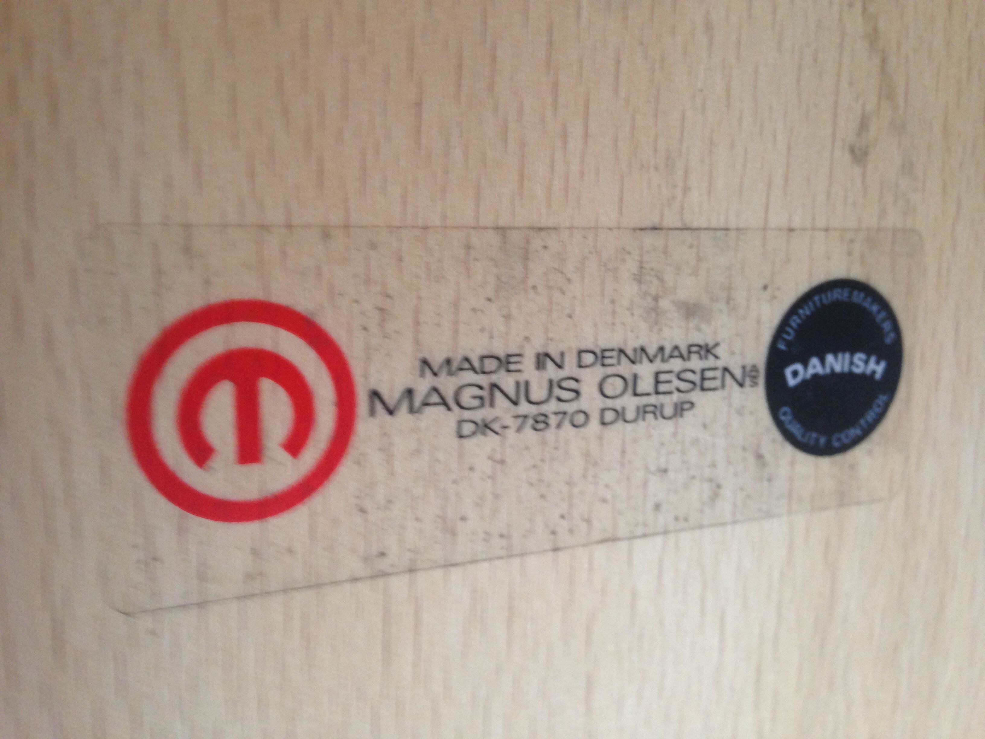 Chairs by Magnus Olesen, Scandinavian vintage design
