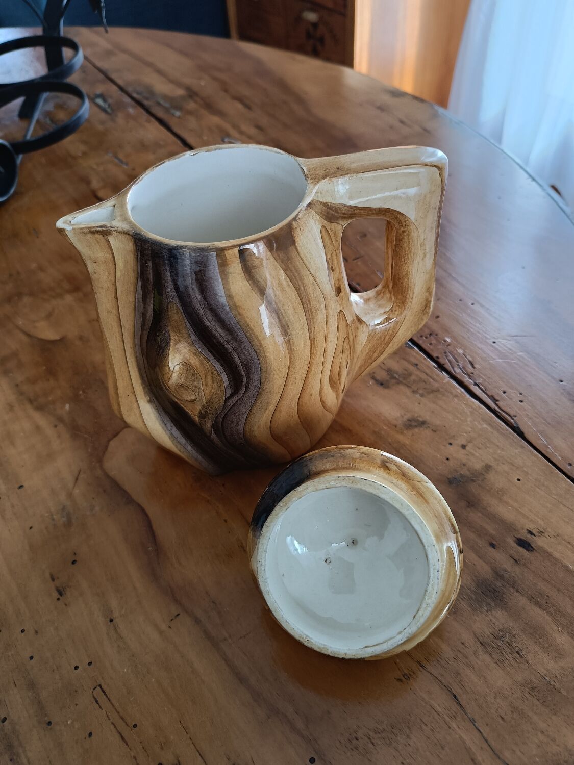 Ceramic coffee pot in the style of Grand Jean Jourdan