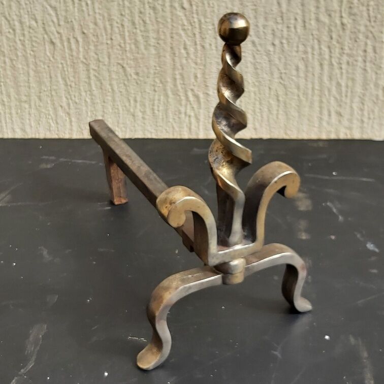 Pair of old bronze channels