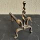 Pair of old bronze channels