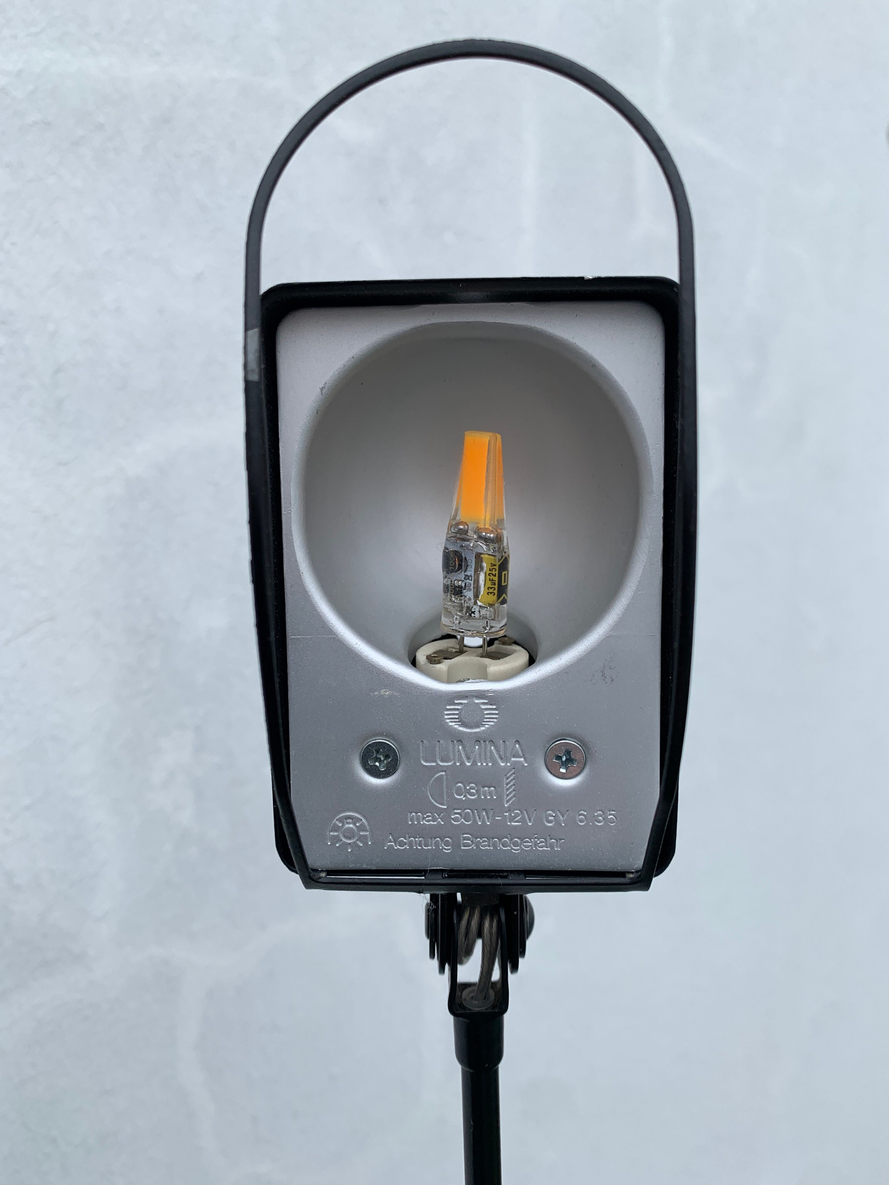 Lumina floor lamp, Daphine Terra Dimmer, Italian design Tommaso Cimini, 1970