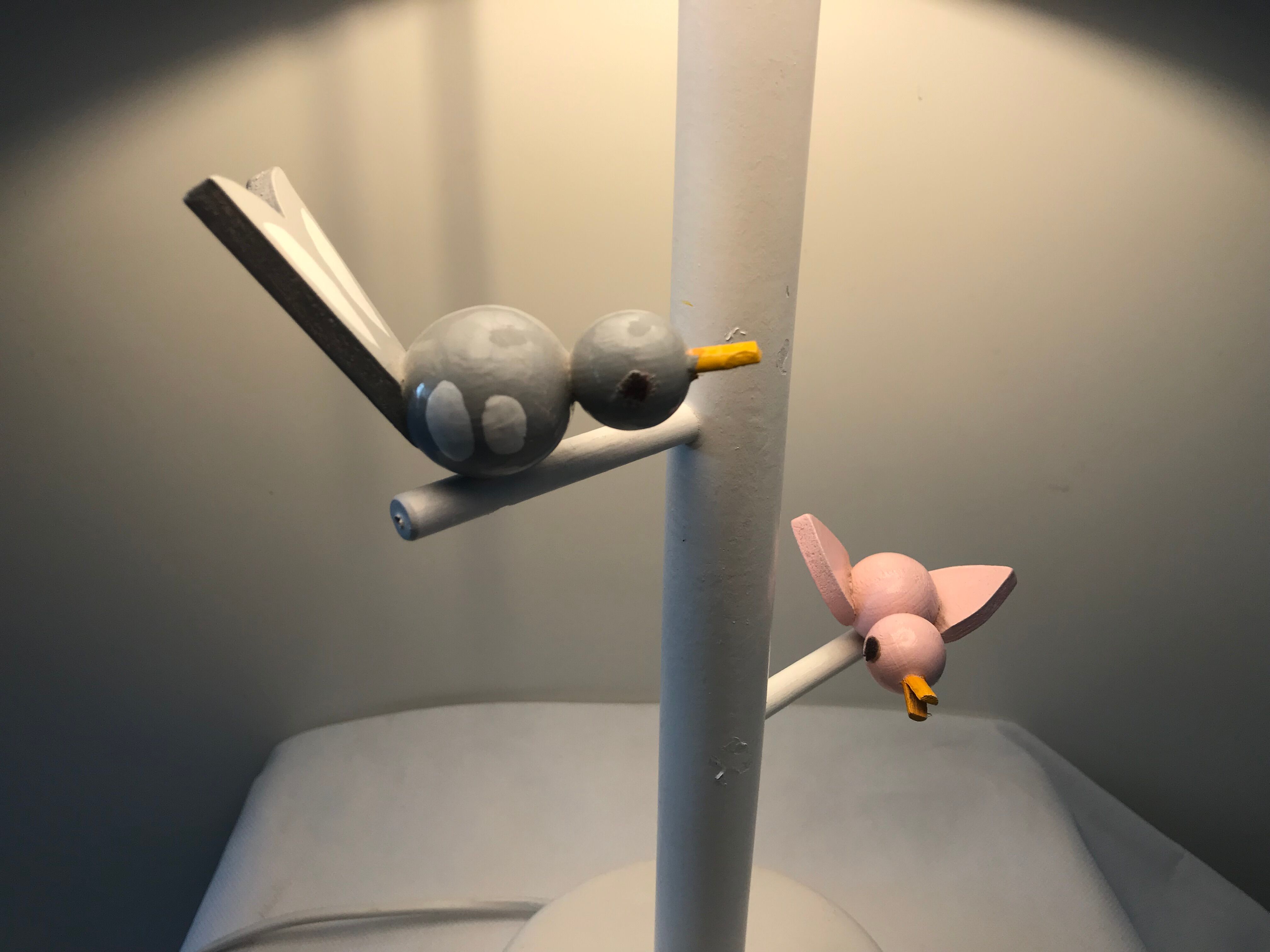 Wooden children's lamp Maison Bonnichon Paris 1960