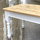 Table wood turned feet