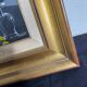 Oil on canvas signed Jordi Vall Escriu Yellow narcissus and two cups