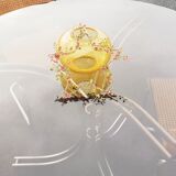 Table en verre vintage