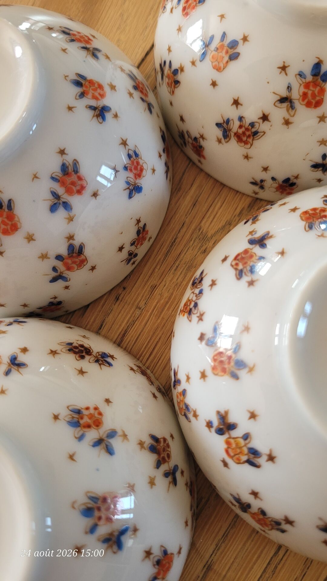 4 antique fine porcelain cups