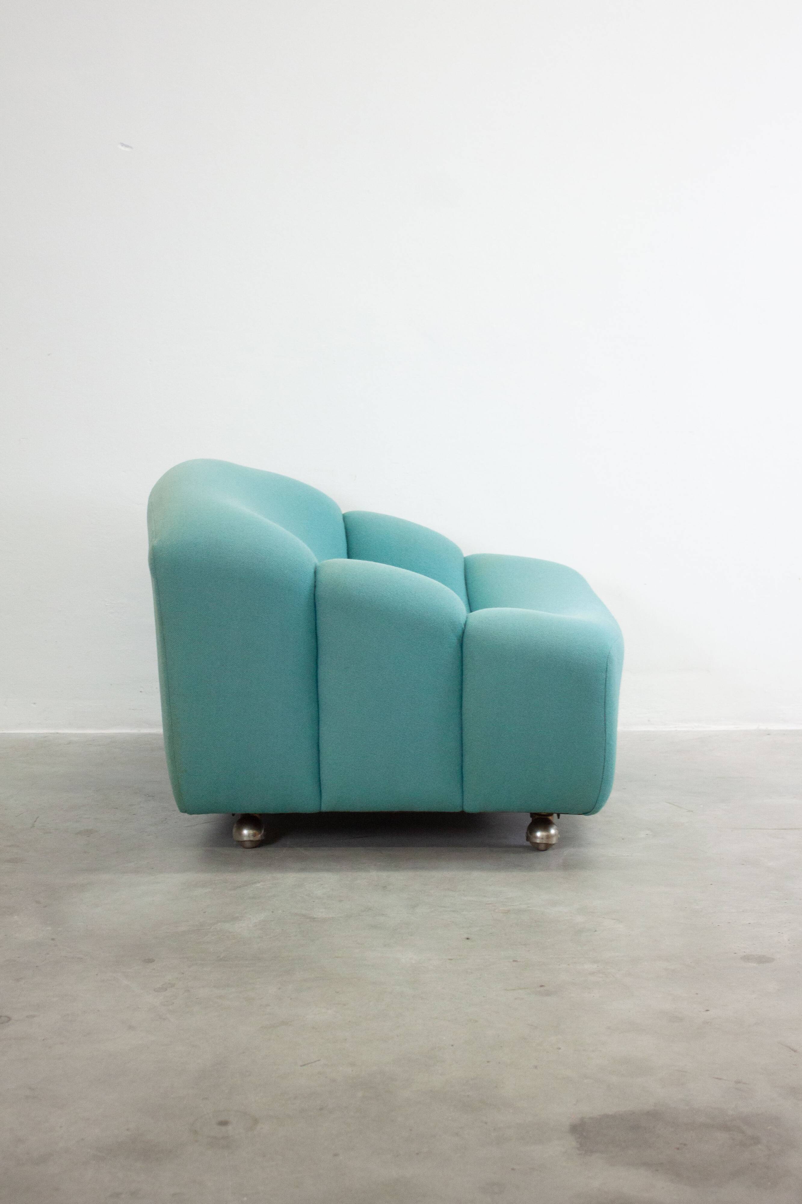 Chaise longue Artifort ABCD par Pierre Paulin (Sarcelle)