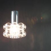 1 of 2 small bubble glass pendant by Helena Tynell, Limburg, Germany