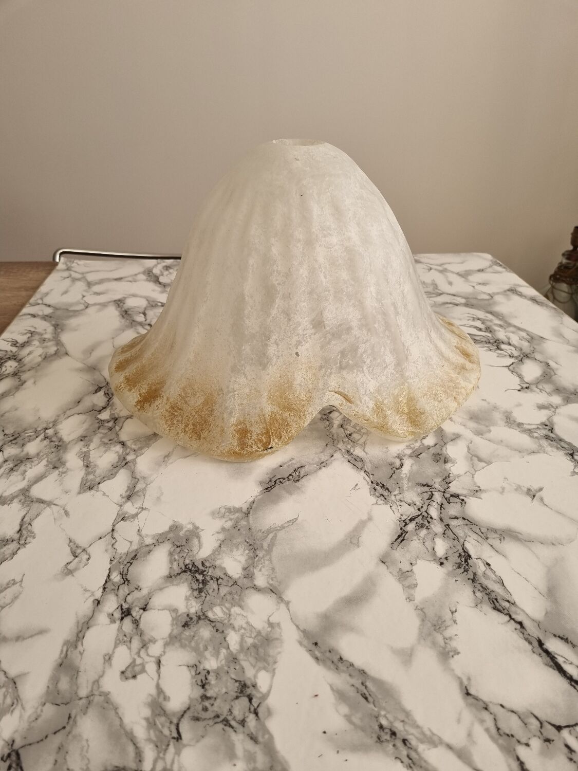 Paire d'abat-jours en verre vintage